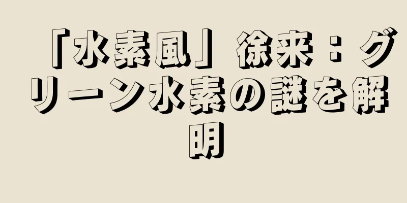 「水素風」徐来：グリーン水素の謎を解明