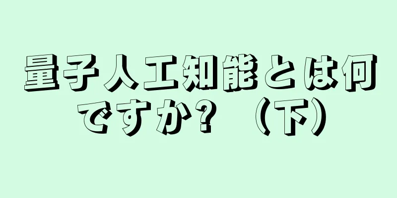 量子人工知能とは何ですか? （下）