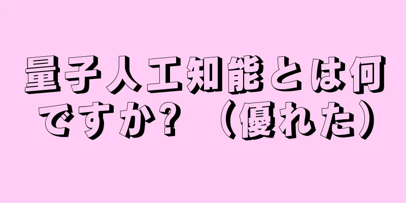 量子人工知能とは何ですか? （優れた）