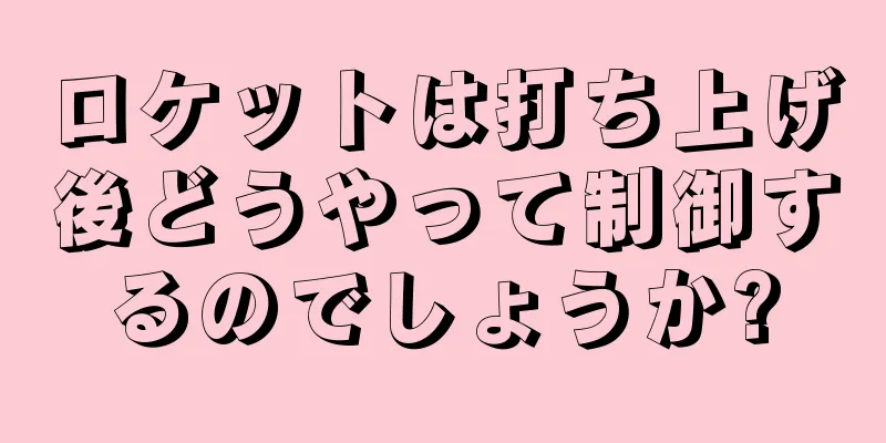 ロケットは打ち上げ後どうやって制御するのでしょうか?