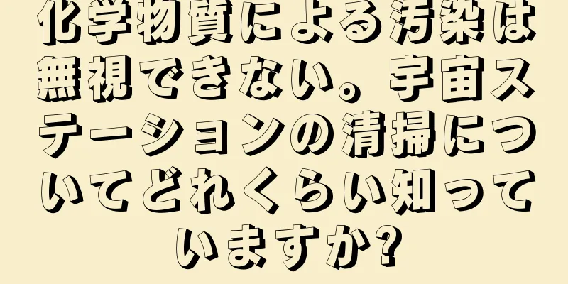 化学物質による汚染は無視できない。宇宙ステーションの清掃についてどれくらい知っていますか?