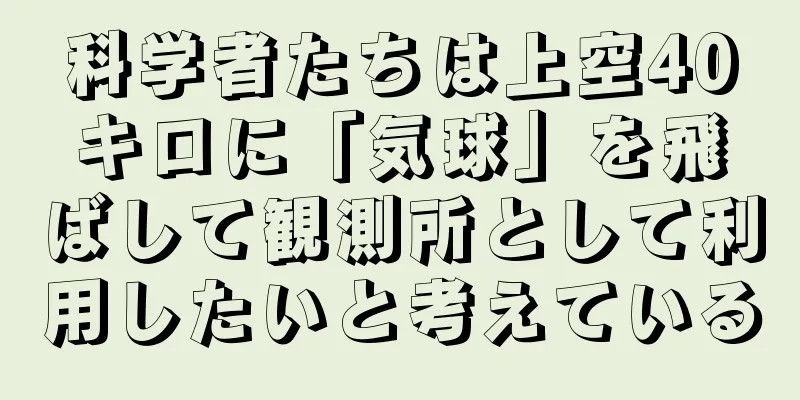 科学者たちは上空40キロに「気球」を飛ばして観測所として利用したいと考えている