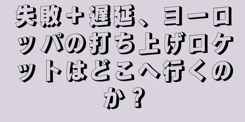 失敗＋遅延、ヨーロッパの打ち上げロケットはどこへ行くのか？