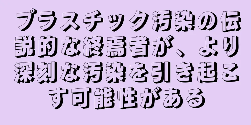 プラスチック汚染の伝説的な終焉者が、より深刻な汚染を引き起こす可能性がある