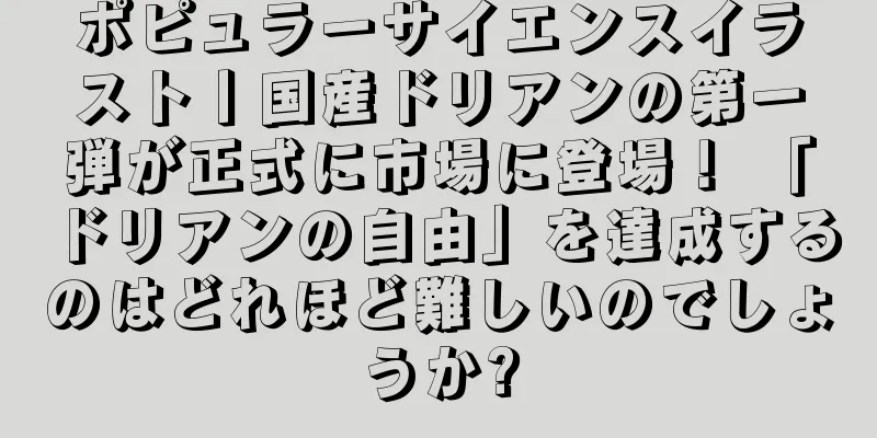 ポピュラーサイエンスイラスト丨国産ドリアンの第一弾が正式に市場に登場！ 「ドリアンの自由」を達成するのはどれほど難しいのでしょうか?