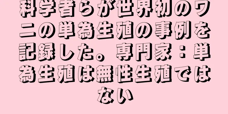 科学者らが世界初のワニの単為生殖の事例を記録した。専門家：単為生殖は無性生殖ではない