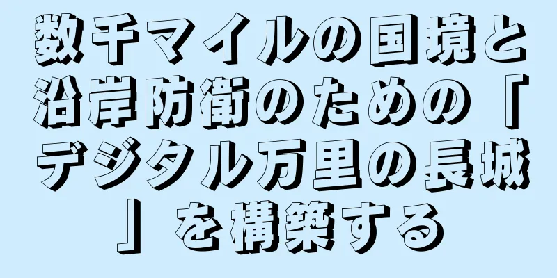 数千マイルの国境と沿岸防衛のための「デジタル万里の長城」を構築する