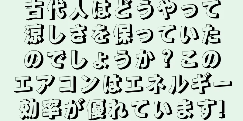 古代人はどうやって涼しさを保っていたのでしょうか？このエアコンはエネルギー効率が優れています!