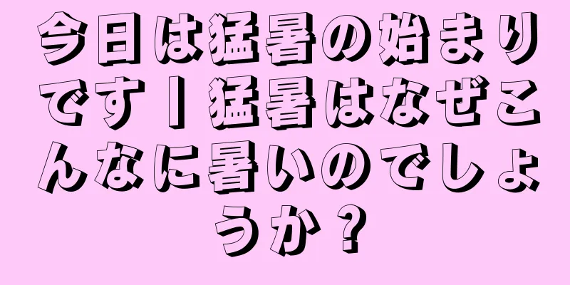 今日は猛暑の始まりです丨猛暑はなぜこんなに暑いのでしょうか？
