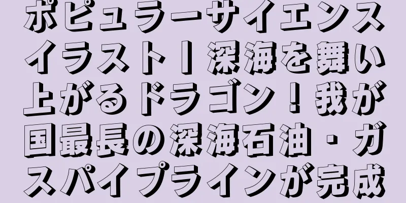 ポピュラーサイエンスイラスト丨深海を舞い上がるドラゴン！我が国最長の深海石油・ガスパイプラインが完成