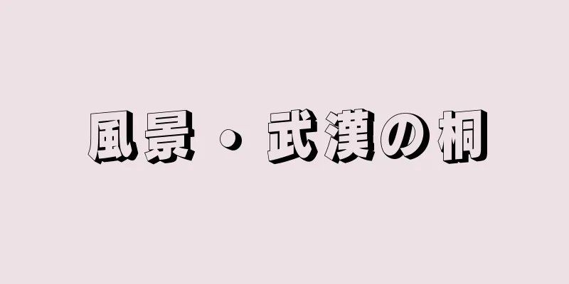 風景 • 武漢の桐