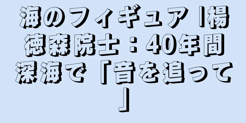 海のフィギュア |楊徳森院士：40年間深海で「音を追って」