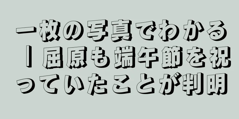一枚の写真でわかる｜屈原も端午節を祝っていたことが判明