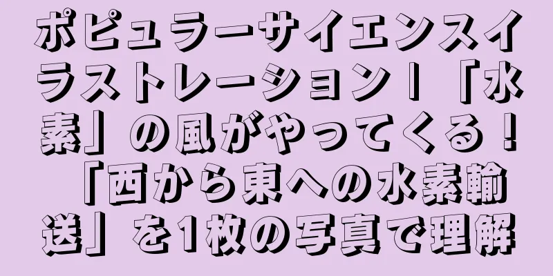 ポピュラーサイエンスイラストレーション | 「水素」の風がやってくる！ 「西から東への水素輸送」を1枚の写真で理解