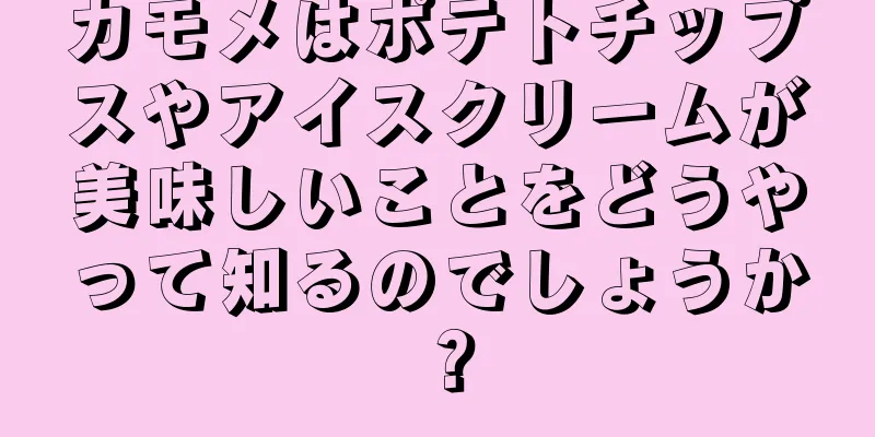 カモメはポテトチップスやアイスクリームが美味しいことをどうやって知るのでしょうか？