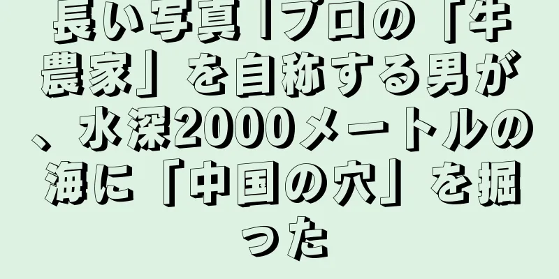 長い写真 |プロの「牛農家」を自称する男が、水深2000メートルの海に「中国の穴」を掘った