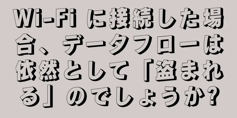 Wi-Fi に接続した場合、データフローは依然として「盗まれる」のでしょうか?