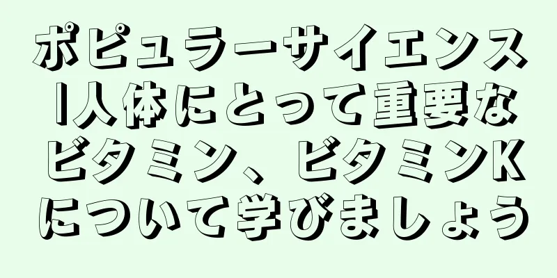 ポピュラーサイエンス |人体にとって重要なビタミン、ビタミンKについて学びましょう