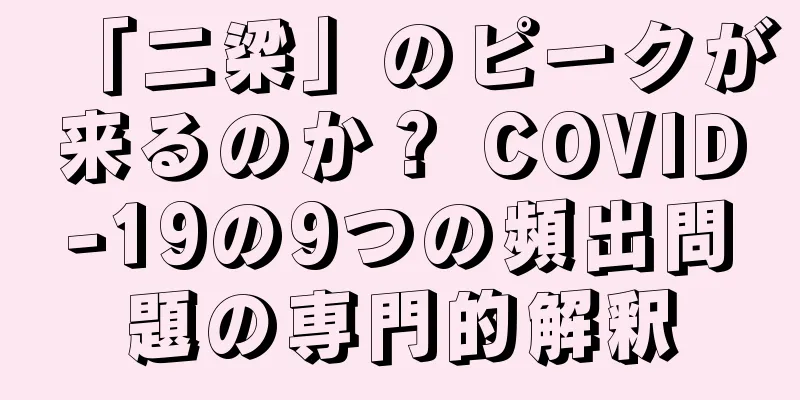 「二梁」のピークが来るのか？ COVID-19の9つの頻出問題の専門的解釈