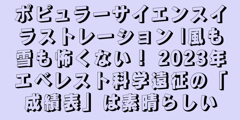 ポピュラーサイエンスイラストレーション |風も雪も怖くない！ 2023年エベレスト科学遠征の「成績表」は素晴らしい