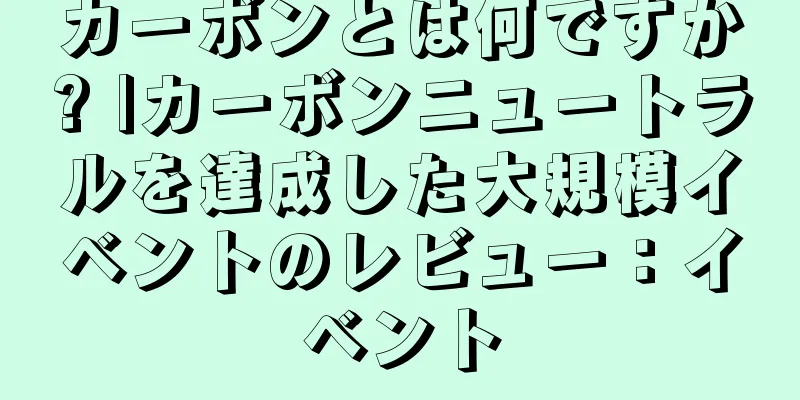 カーボンとは何ですか? |カーボンニュートラルを達成した大規模イベントのレビュー：イベント