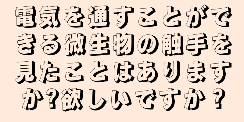 電気を通すことができる微生物の触手を見たことはありますか?欲しいですか？