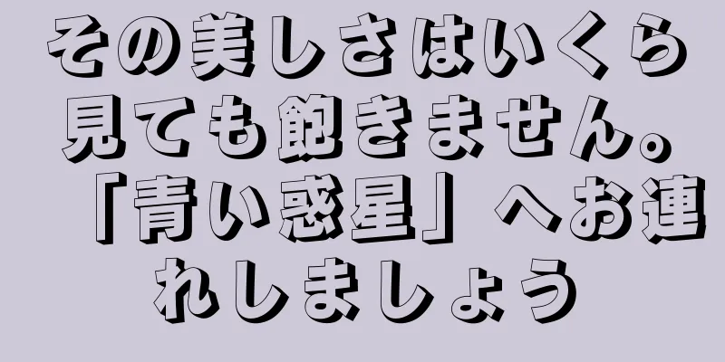 その美しさはいくら見ても飽きません。「青い惑星」へお連れしましょう