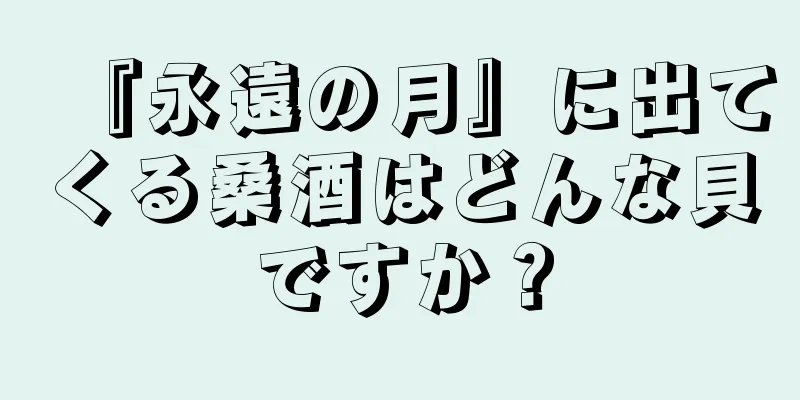 『永遠の月』に出てくる桑酒はどんな貝ですか？