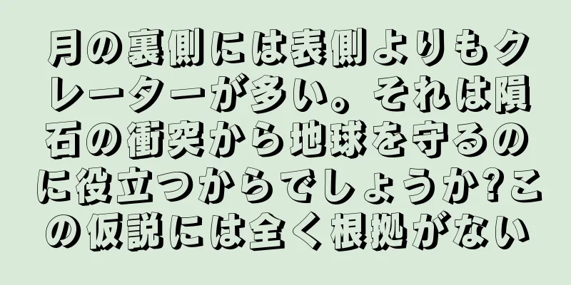 月の裏側には表側よりもクレーターが多い。それは隕石の衝突から地球を守るのに役立つからでしょうか?この仮説には全く根拠がない