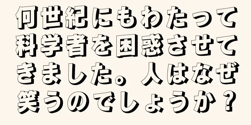 何世紀にもわたって科学者を困惑させてきました。人はなぜ笑うのでしょうか？