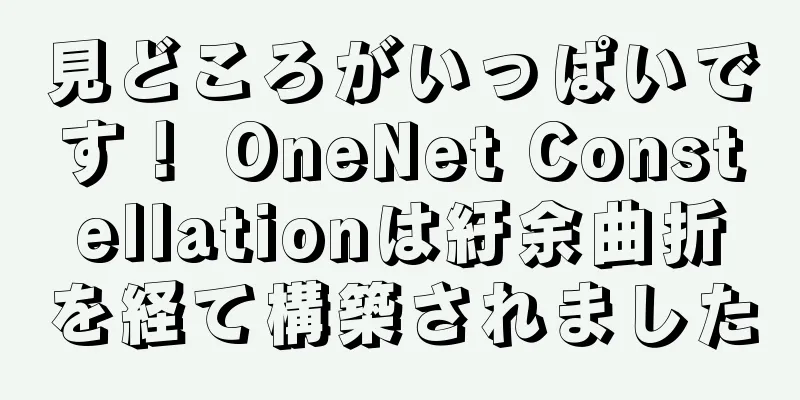 見どころがいっぱいです！ OneNet Constellationは紆余曲折を経て構築されました