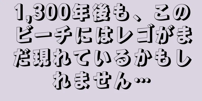 1,300年後も、このビーチにはレゴがまだ現れているかもしれません…