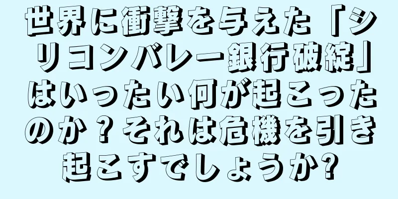 世界に衝撃を与えた「シリコンバレー銀行破綻」はいったい何が起こったのか？それは危機を引き起こすでしょうか?