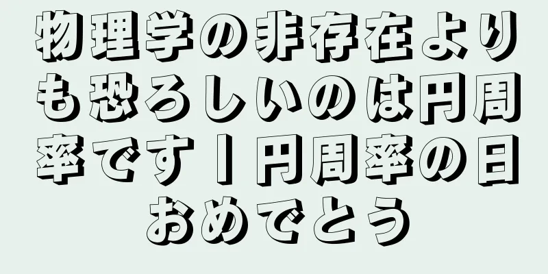 物理学の非存在よりも恐ろしいのは円周率です丨円周率の日おめでとう