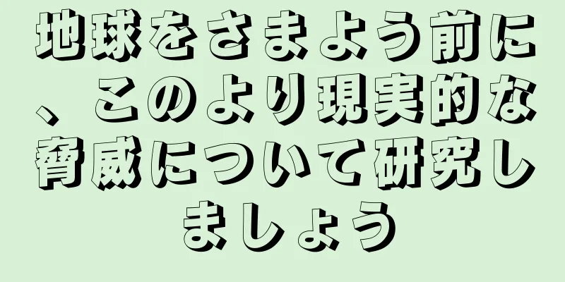 地球をさまよう前に、このより現実的な脅威について研究しましょう
