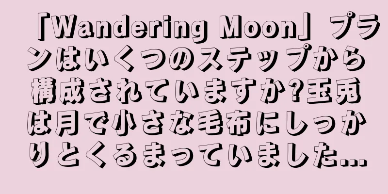 「Wandering Moon」プランはいくつのステップから構成されていますか?玉兎は月で小さな毛布にしっかりとくるまっていました...