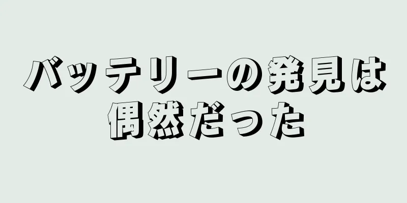 バッテリーの発見は偶然だった