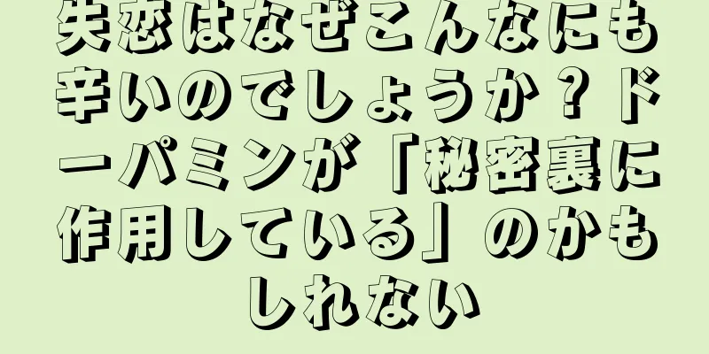失恋はなぜこんなにも辛いのでしょうか？ドーパミンが「秘密裏に作用している」のかもしれない