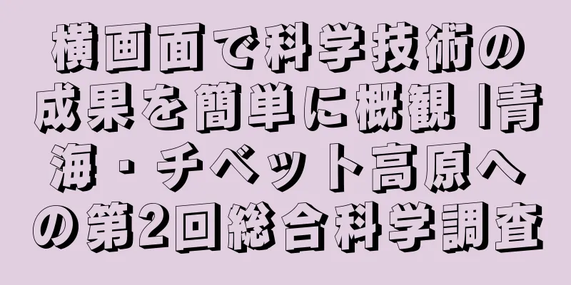 横画面で科学技術の成果を簡単に概観 |青海・チベット高原への第2回総合科学調査