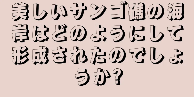 美しいサンゴ礁の海岸はどのようにして形成されたのでしょうか?