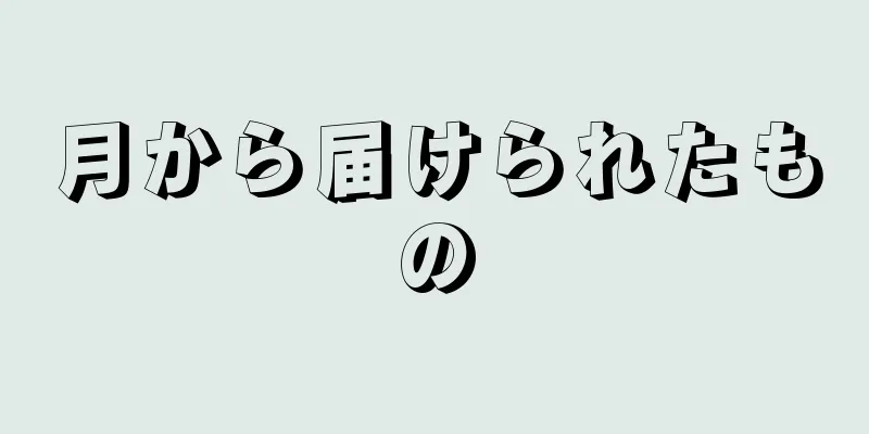 月から届けられたもの