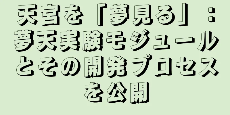 天宮を「夢見る」：夢天実験モジュールとその開発プロセスを公開