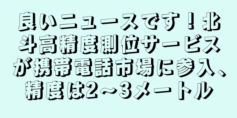 良いニュースです！北斗高精度測位サービスが携帯電話市場に参入、精度は2～3メートル