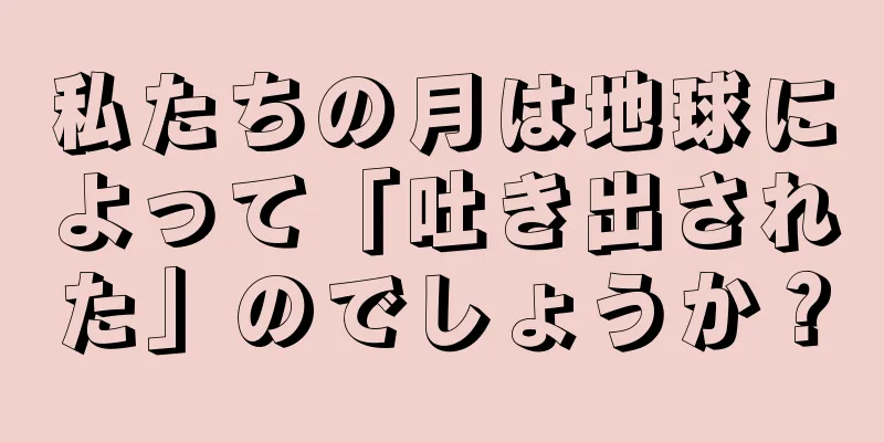 私たちの月は地球によって「吐き出された」のでしょうか？