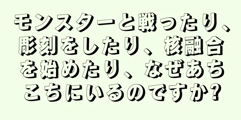 モンスターと戦ったり、彫刻をしたり、核融合を始めたり、なぜあちこちにいるのですか?