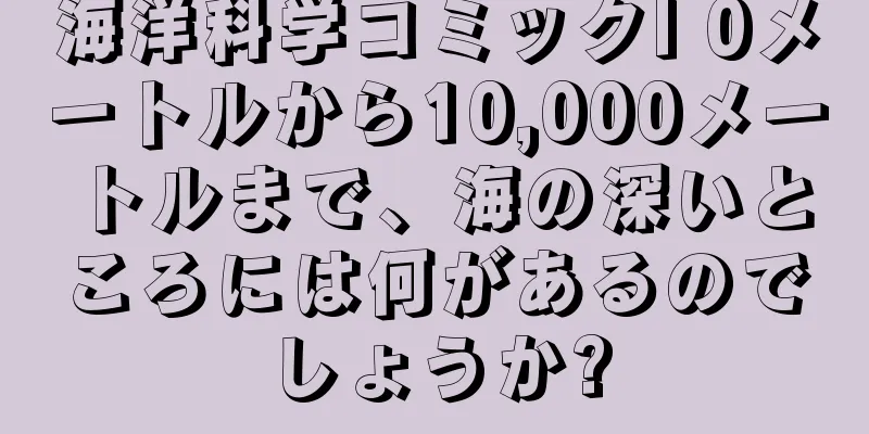 海洋科学コミックI 0メートルから10,000メートルまで、海の深いところには何があるのでしょうか?