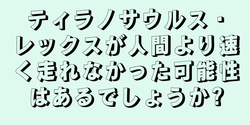ティラノサウルス・レックスが人間より速く走れなかった可能性はあるでしょうか?