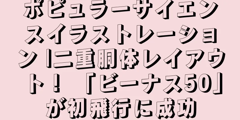 ポピュラーサイエンスイラストレーション |二重胴体レイアウト！ 「ビーナス50」が初飛行に成功