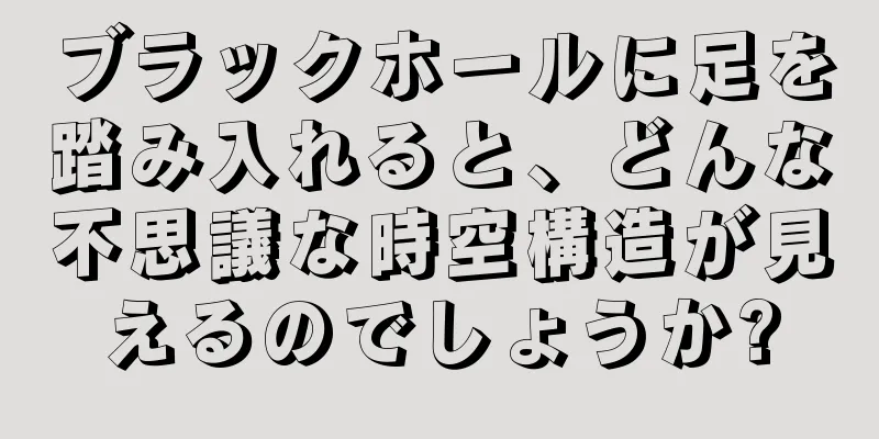 ブラックホールに足を踏み入れると、どんな不思議な時空構造が見えるのでしょうか?