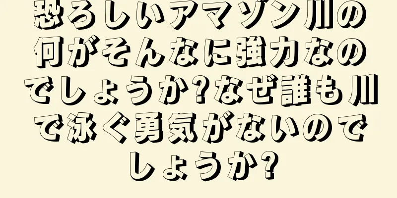 恐ろしいアマゾン川の何がそんなに強力なのでしょうか?なぜ誰も川で泳ぐ勇気がないのでしょうか?